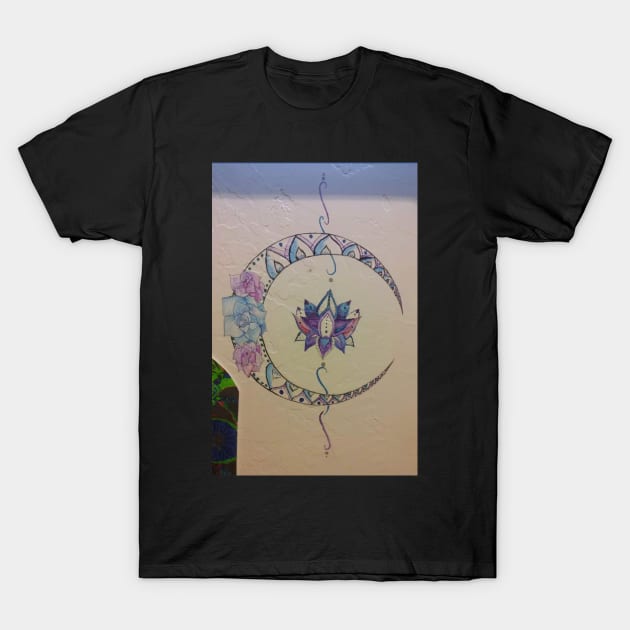 Mandala Moon T-Shirt by DarkAngel1200